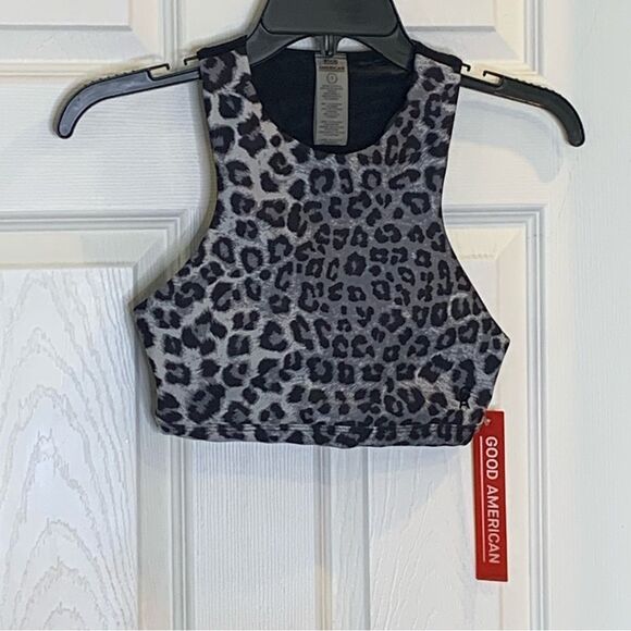 Good American Empower Bra In Snow Leopard Size 1/Small - Picture 10 of 11